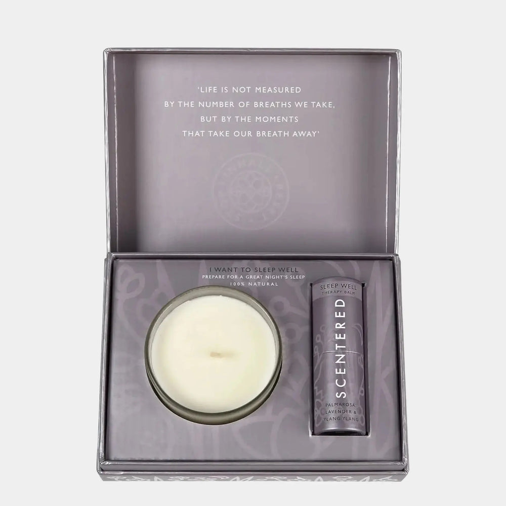 Aromatherapy Balm and Candle Set Scentered