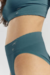 Asagao Seamless Stretch-Bamboo Briefs - Seabed Blue Peachaus