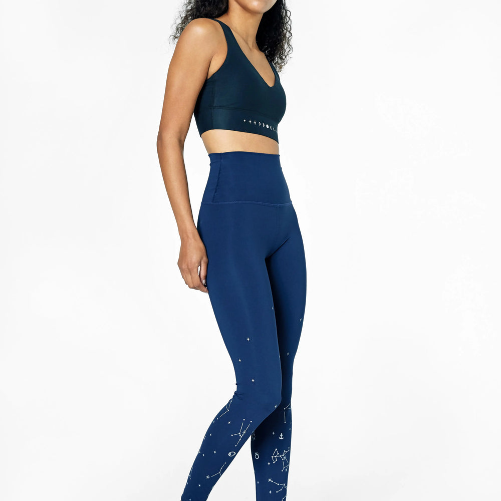 Astrology Leggings Night Navy Pama London