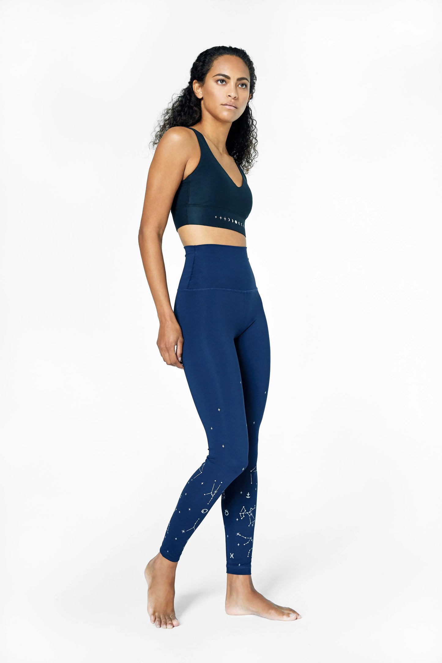 Astrology Leggings Night Navy Pama London