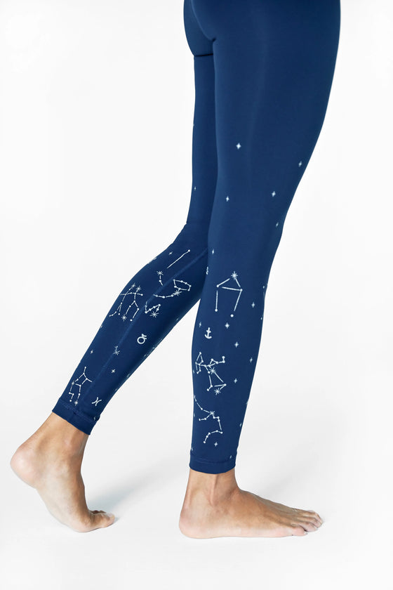 Astrology Leggings Night Navy Pama London