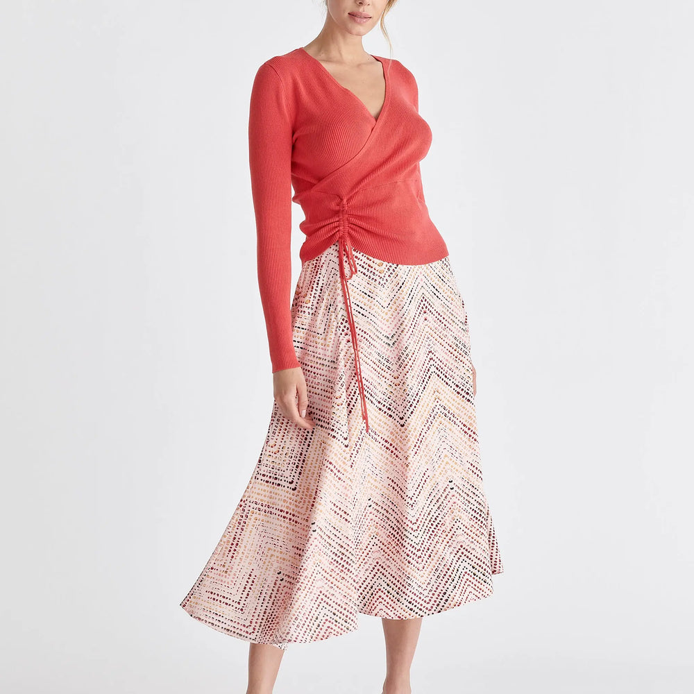 Asymmetric Hem Skirt Paisie