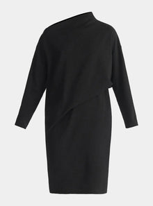  Asymmetric Neck Jumper Dress Paisie