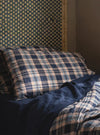 Atlantic Dallington Check Linen Blend Pillowcase (Pair) Piglet