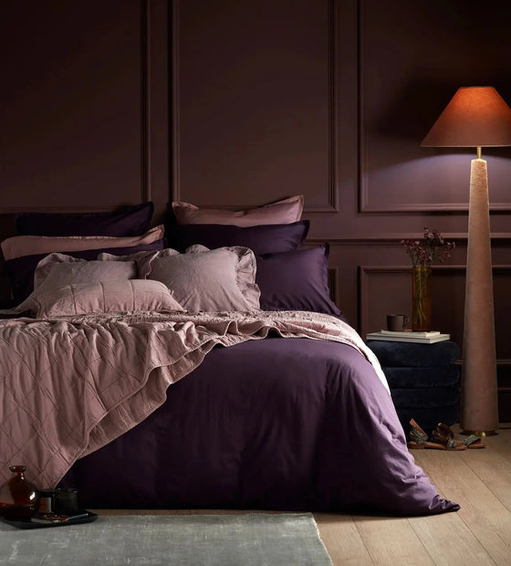 Aubergine Super Soft 100% Cotton Bed Linen The Secret Linen Store