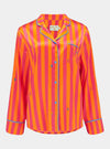 Aurelie Sunset Stripe Silk Shirt Sleepy Wilson