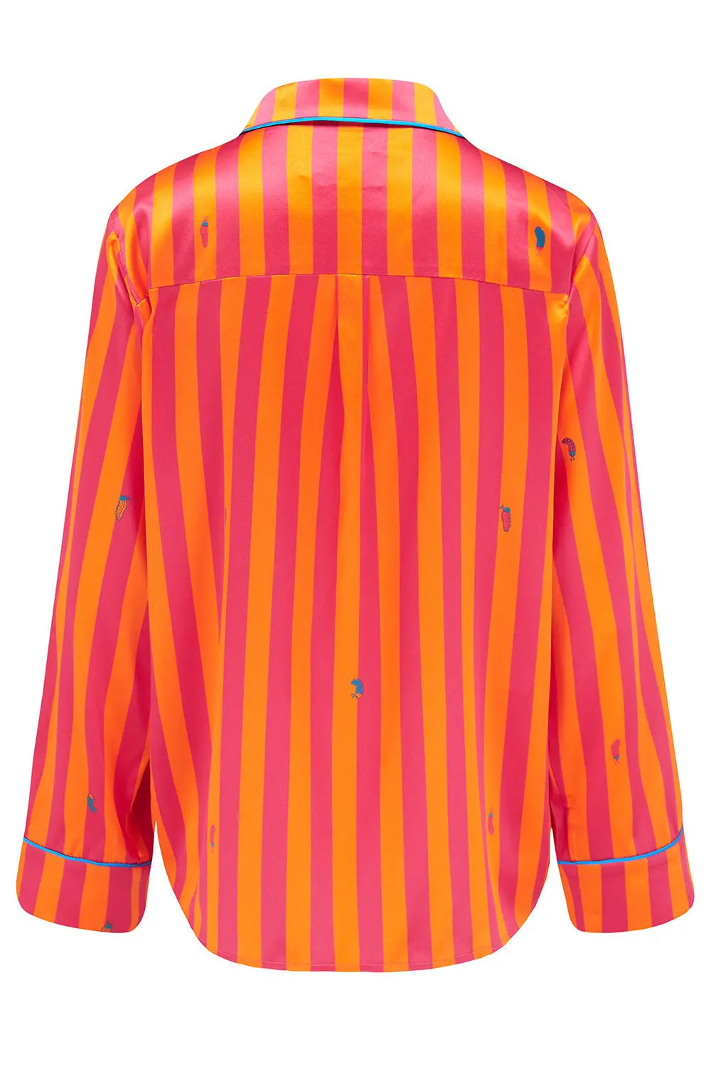 Aurelie Sunset Stripe Silk Shirt Sleepy Wilson