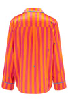 Aurelie Sunset Stripe Silk Shirt