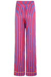 Florence Crimson Stripe Silk Trouser
