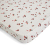 Cotbed Fitted Sheet - Peaches