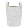 Large Quilted Storage Basket - Nettle Scatter