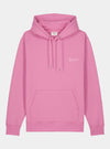 Azalea Pink Mens Organic Cotton Relaxed-Fit Hoodie hewn.