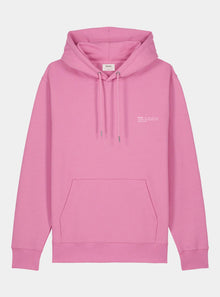  Azalea Pink Mens Organic Cotton Relaxed-Fit Hoodie hewn.