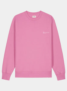  Azalea Pink Mens Organic Cotton Relaxed-Fit Sweatshirt hewn.