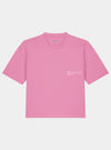 Azalea Pink Womens Organic Cotton Boxy T-Shirt hewn.