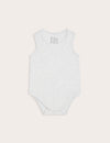 Heather Grey Baby Bamboo Bodysuit Boody