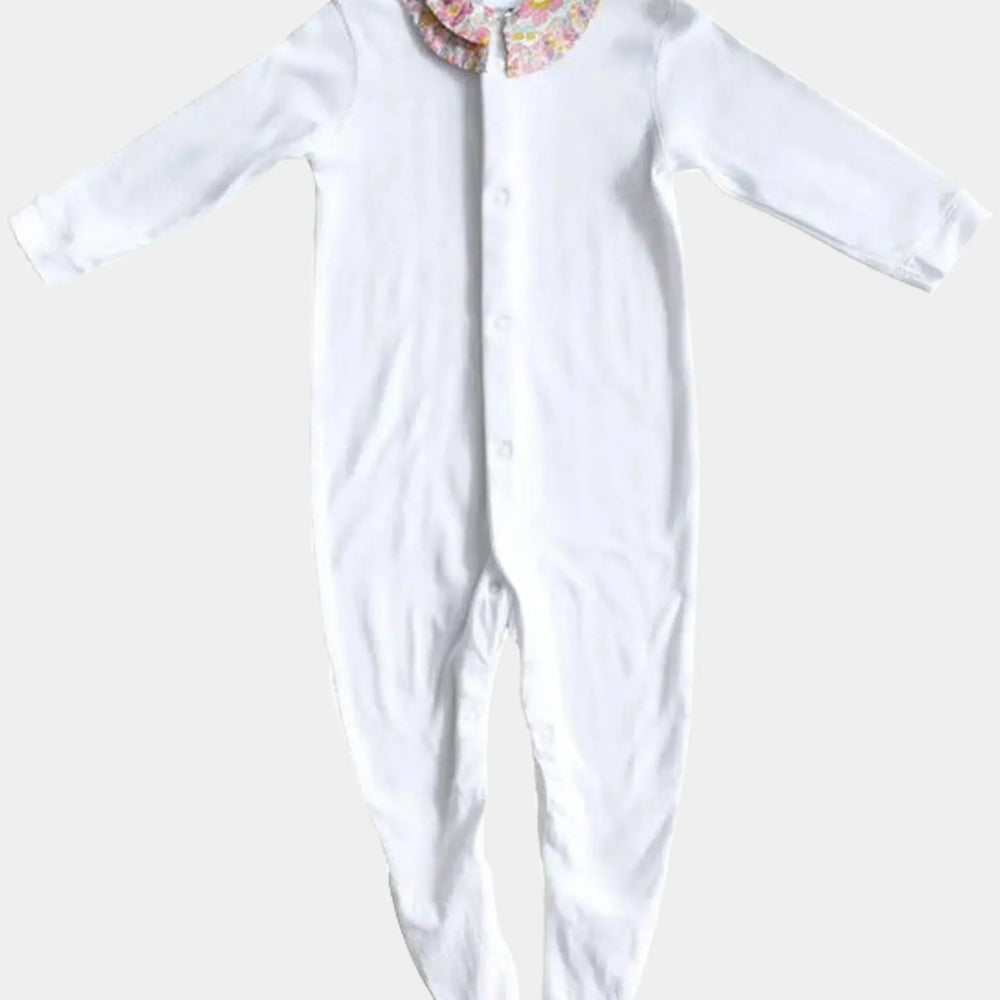 BETSY ROSE & WILTSHIRE BUD Liberty Double Collar Baby-Grow Coco & Wolf