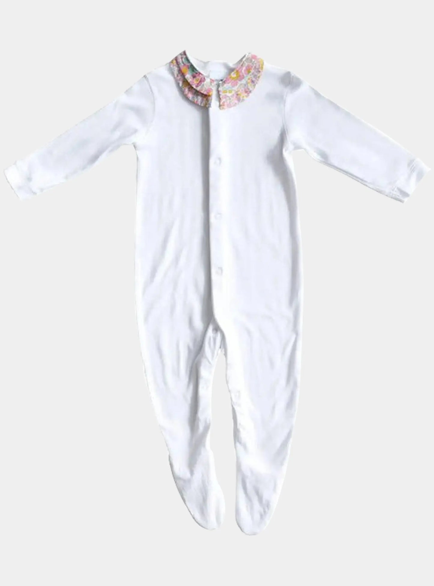 BETSY ROSE & WILTSHIRE BUD Liberty Double Collar Baby-Grow Coco & Wolf