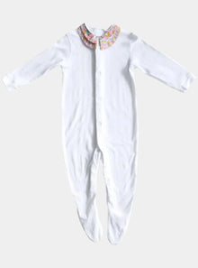  BETSY ROSE & WILTSHIRE BUD Liberty Double Collar Baby-Grow Coco & Wolf