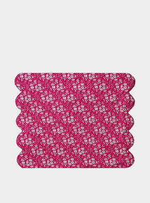  Reversible Cloud Placemat Made With Liberty Fabric BETSY CANDY FLOSS & CAPEL FUCHSIA PINK