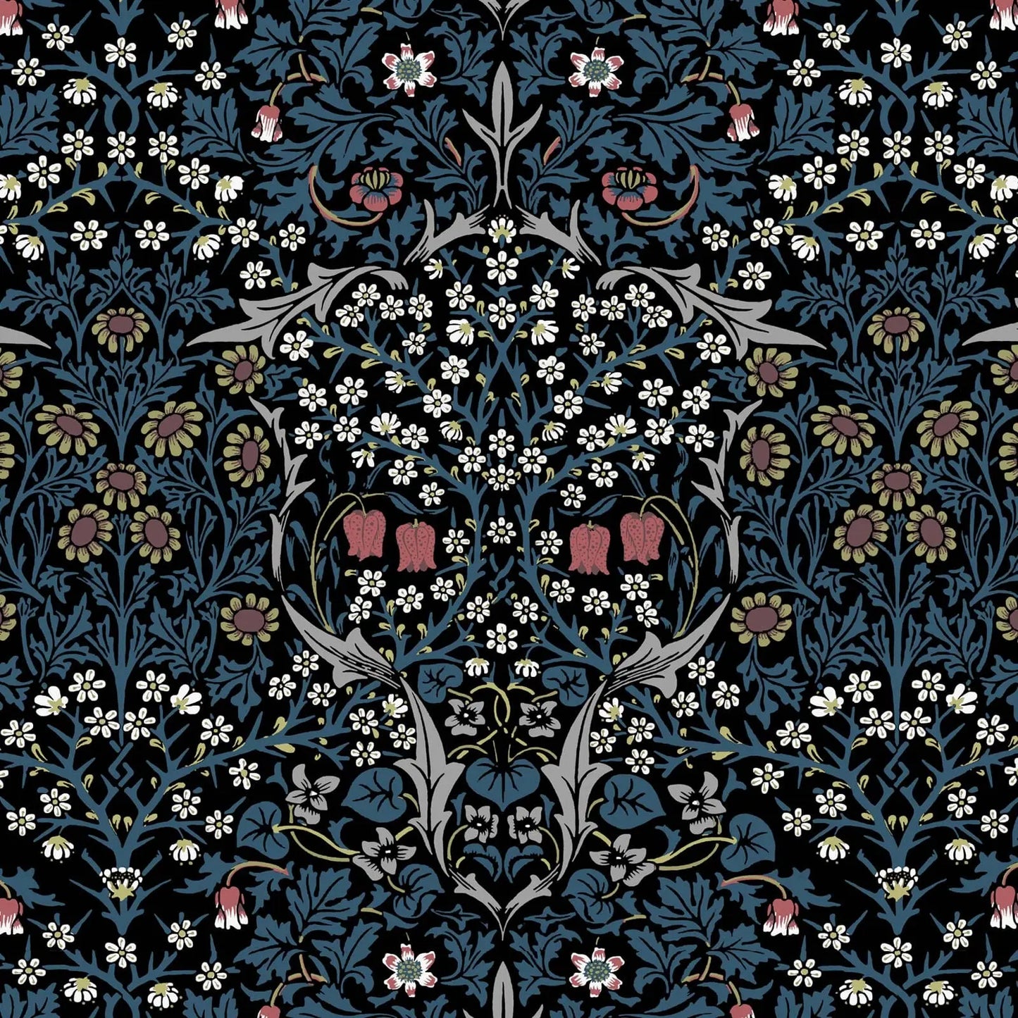 BLACKTHORN Wallpaper - Teal House of Hackney