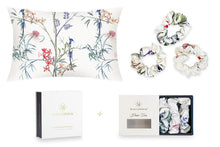  Mayfairsilk Hummingbird Silk Pillowcase and Scrunchies Gift Set