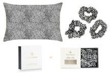  Mayfairsilk Leopard Silk Pillowcase and Scrunchies Gift Set