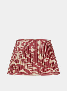  BURNT RED and CREAM IKAT LAMPSHADE ROSANNA LONSDALE