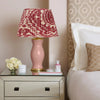 BURNT RED and CREAM IKAT LAMPSHADE ROSANNA LONSDALE