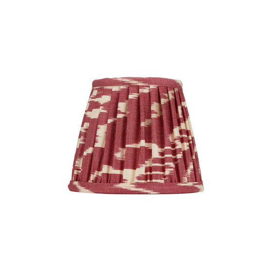 BURNT RED and CREAM IKAT LAMPSHADE ROSANNA LONSDALE