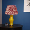 BURNT RED and CREAM IKAT LAMPSHADE ROSANNA LONSDALE