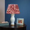 BURNT RED and CREAM IKAT LAMPSHADE ROSANNA LONSDALE