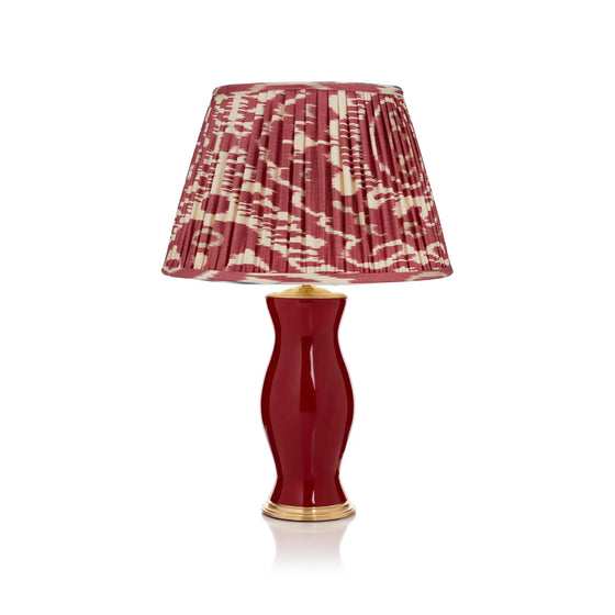 BURNT RED and CREAM IKAT LAMPSHADE ROSANNA LONSDALE