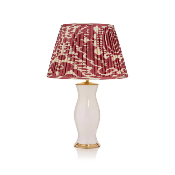 BURNT RED and CREAM IKAT LAMPSHADE ROSANNA LONSDALE