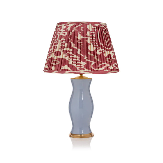 BURNT RED and CREAM IKAT LAMPSHADE ROSANNA LONSDALE