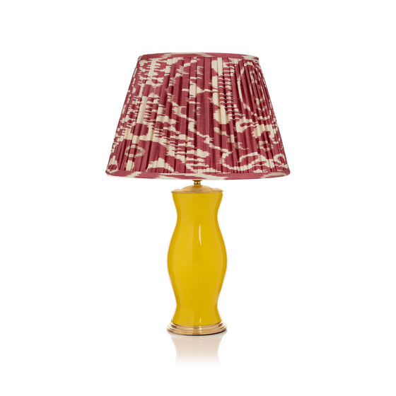 BURNT RED and CREAM IKAT LAMPSHADE ROSANNA LONSDALE