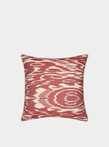  BURNT RED and CREAM Cushion