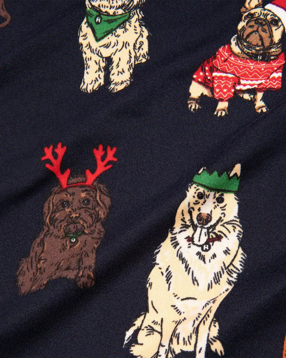 Baby 12 Dogs of Christmas Print Sleepsuit Chelsea Peers