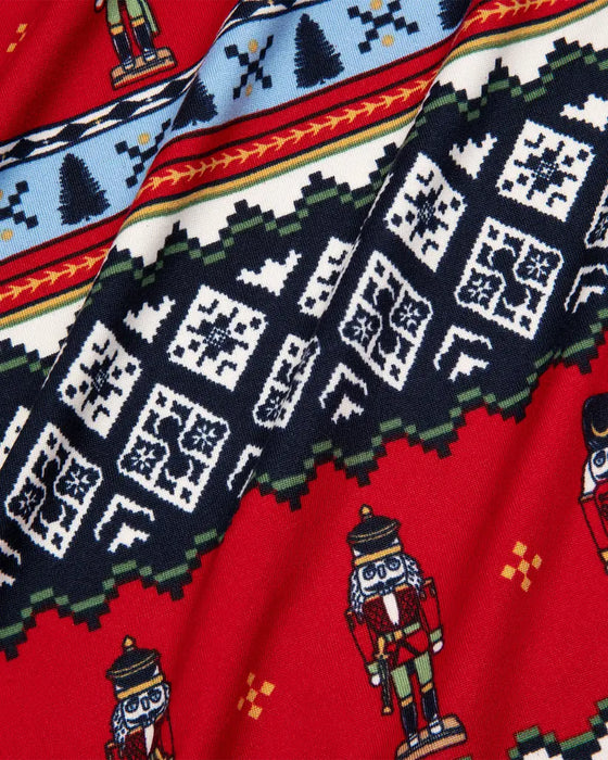 Baby Christmas Nutcracker Fair Isle Print Print Sleepsuit Chelsea Peers