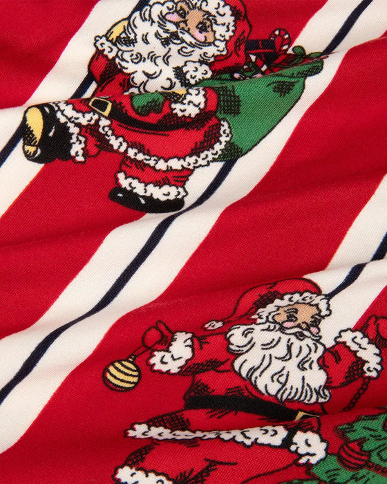 Baby Christmas Santa Stripe Print Sleepsuit Chelsea Peers