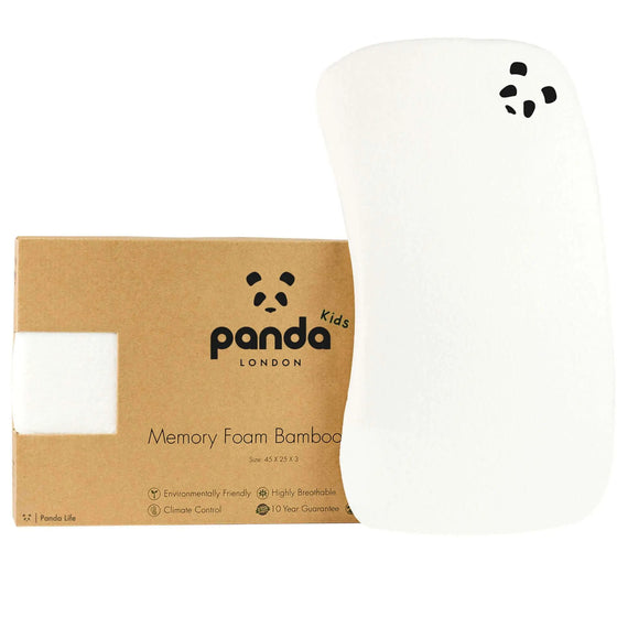 Baby Memory Foam Bamboo Pillow Panda London