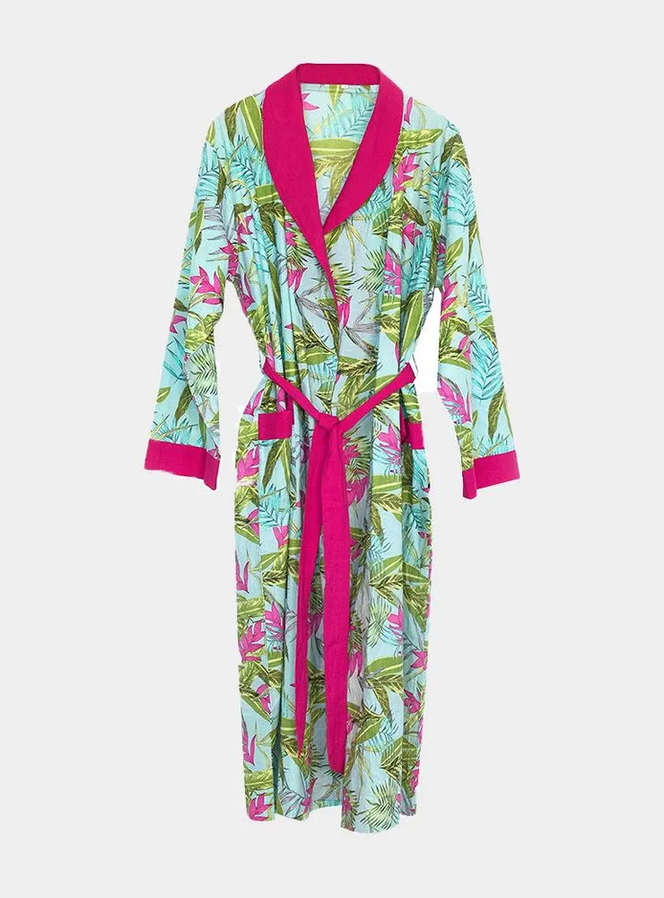 Bali Women's Floral Cotton Robe inara