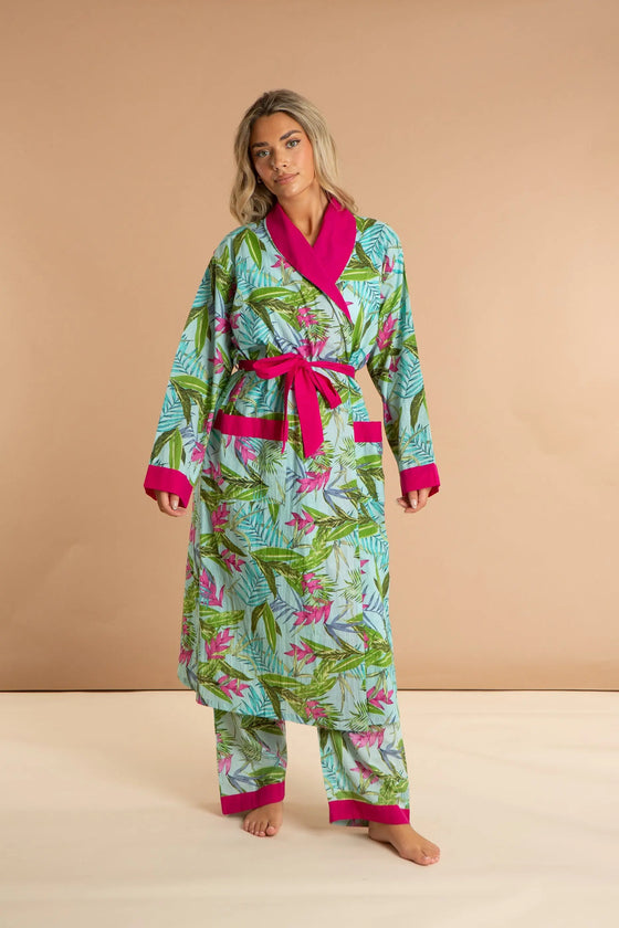 Bali Women's Floral Cotton Robe inara