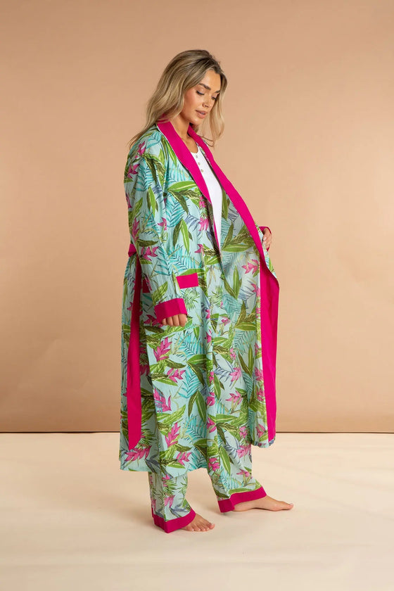 Bali Women's Floral Cotton Robe inara