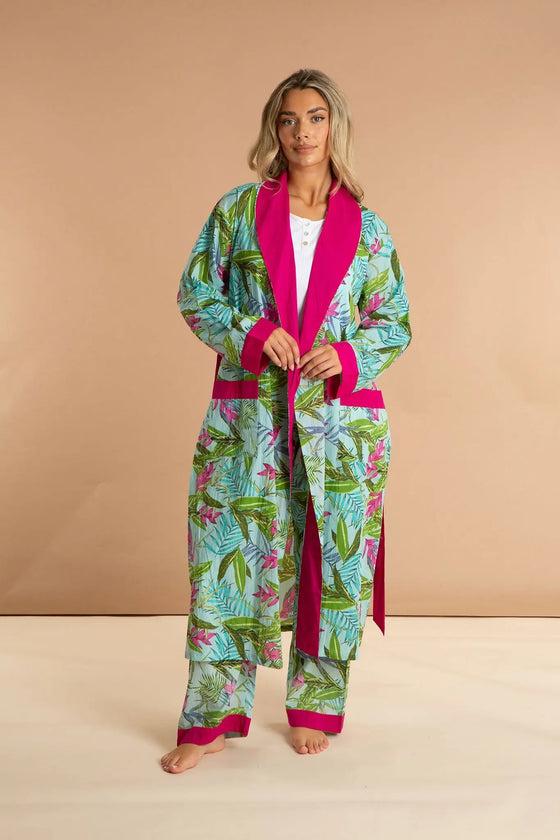 Bali Women's Floral Cotton Robe inara