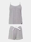 Bamboo Cami Short Pyjama Set in Grey Marl Pretty You London