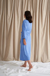 Bamboo Frill Kimono in Cornflower Blue Pretty You London