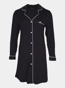  Bamboo Nightshirt in Black Pretty You London