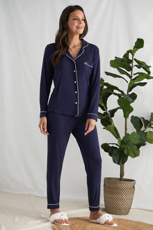  Bamboo Pyjama Set in Midnight Pretty You London