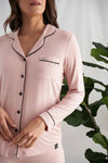 Bamboo Pyjama Set in Pink Pretty You London